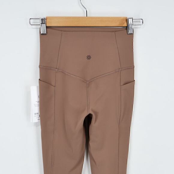 Athleta Salutation Stash Tight Rustic Beige Size XXS NWT - Picture 7 of 7